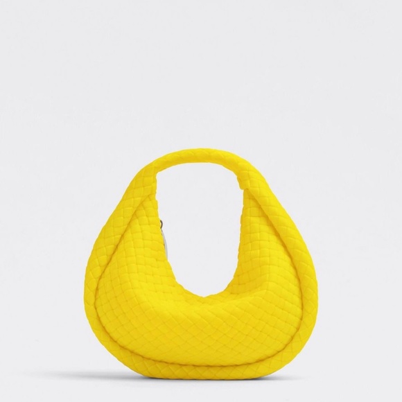 Bottega Veneta padded Jodie in lemon colour - Picture 1 of 6
